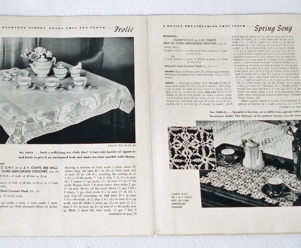 Lot 4 Vintage 1940s Crochet Pattern Booklets #2