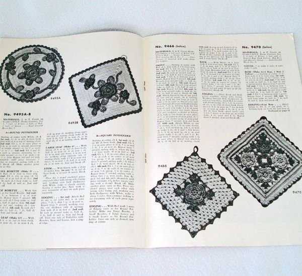 Lot 4 Vintage 1940s Crochet Pattern Booklets #3