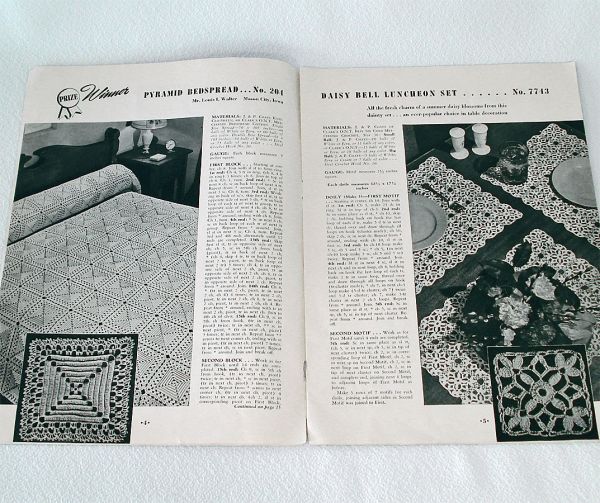 Lot 4 Vintage 1940s Crochet Pattern Booklets #6