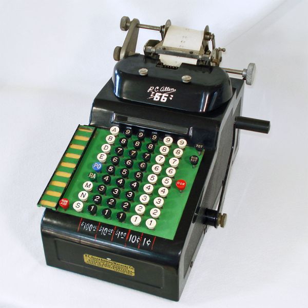 RC Allen 1938 Model 66 Adding Figuring Machine #2