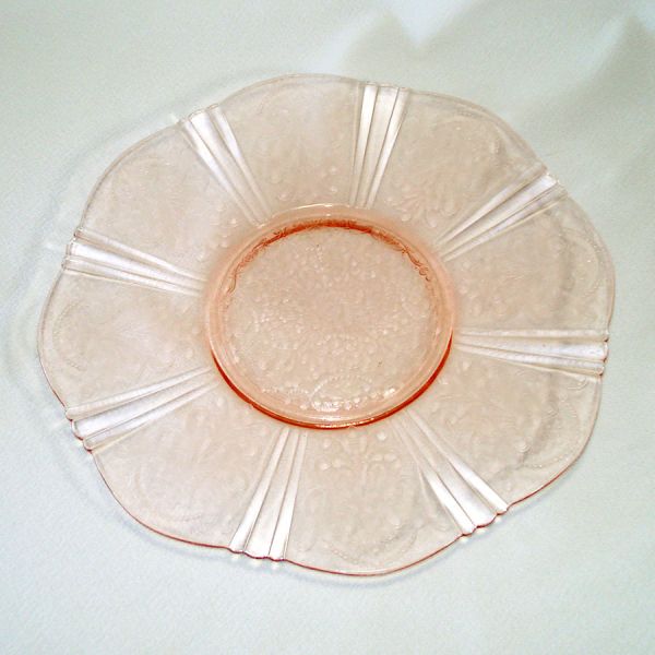 American Sweetheart Pink Depression Glass Salver Plate