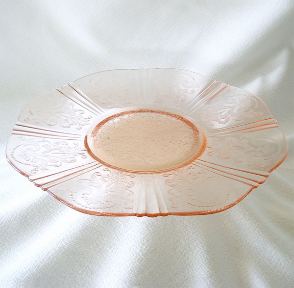 American Sweetheart Pink Depression Glass Salver Plate #3
