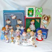 Collection 30 Plus Christmas Angel Figurines and Ornaments