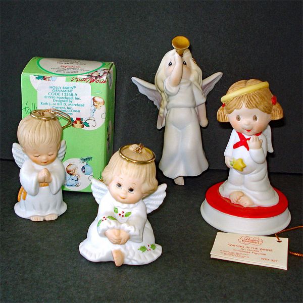 Collection 30 Plus Christmas Angel Figurines and Ornaments #3