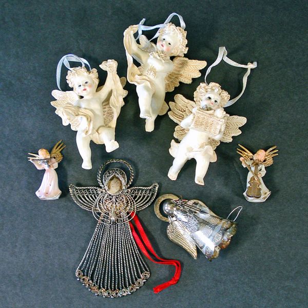 Collection 30 Plus Christmas Angel Figurines and Ornaments #10