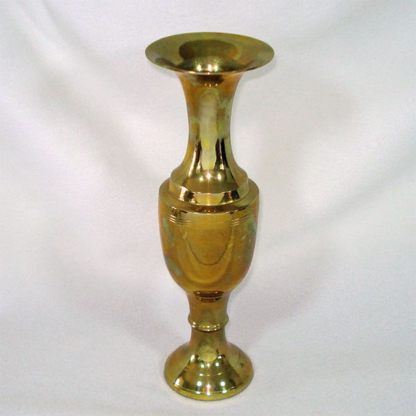 Brass 1970s Candlesticks and Vase Lot 7 Pieces #2