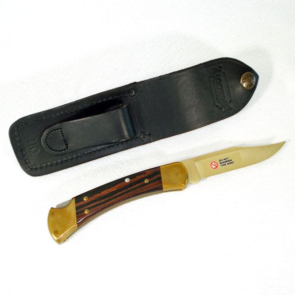 Buck Knife Buckcote 110 Folding Knife Original Box With Sheath #3