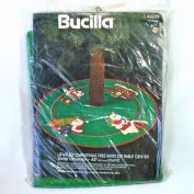 Bucilla Santas Journey Beaded Stitchery Christmas Tree Skirt Kit