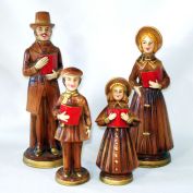 Norcrest Dickensian Christmas Carolers Family Figurines Set