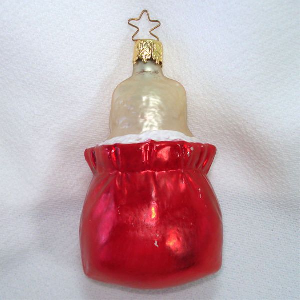 Inge Cat in Bag Glass Christmas Ornament #2