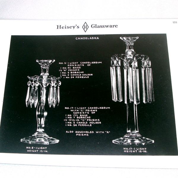 Heisey Glassware  No. 109 Catalog 1974 Reprint #3