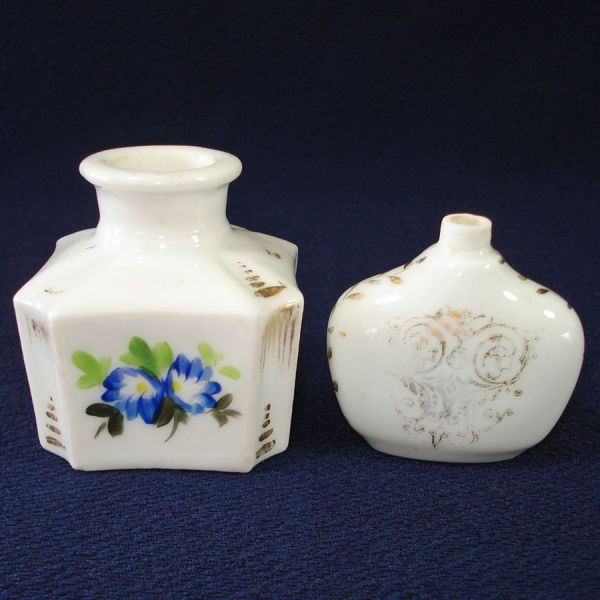 Two Antique French Porcelain Perfume Bottles #2