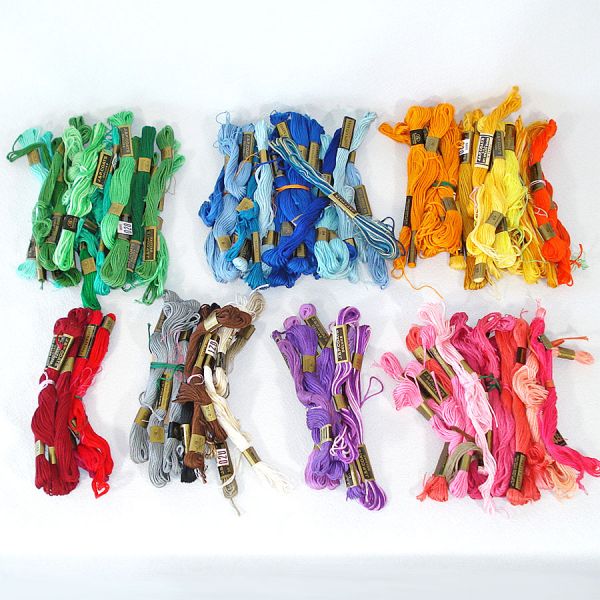 100 Skeins Mid Century J & P Coats Embroidery Floss #2