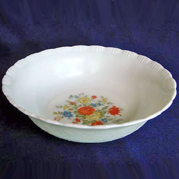 Chinex 1930s Flower Bouquet Serving or Vegetable Bowl #2