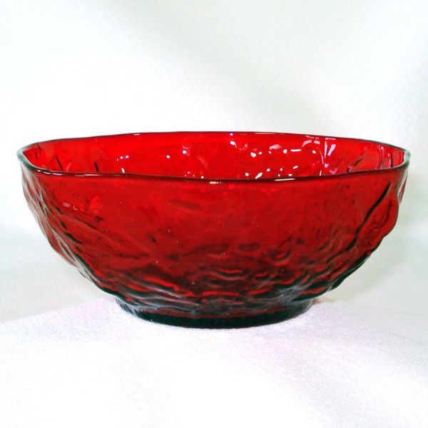 Morgantown Ruby Crinkle 5 Inch Bowl #2