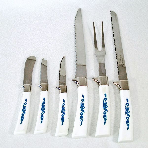 Blue Cornflower 13 Piece Sheffield Lifetime Cutlery Knives Set #2