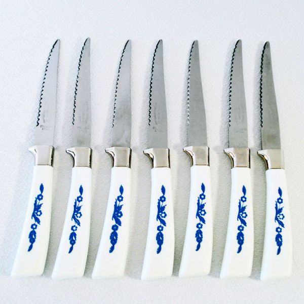 Blue Cornflower 13 Piece Sheffield Lifetime Cutlery Knives Set #3