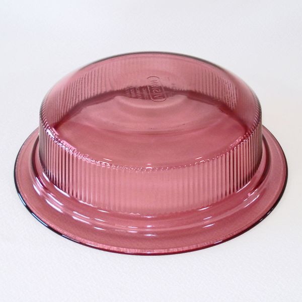 Corning Pyrex Visions Cranberry 1 Quart Covered Casserole Baker #3