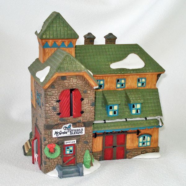 McGrebe Cutters Sleighs Dept 56 Christmas Village House #2