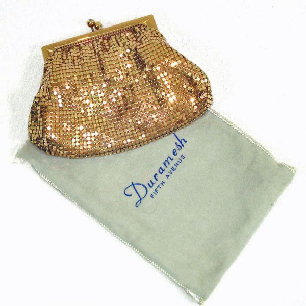 Duramesh 1950s Gold Mesh Evening Bag #2
