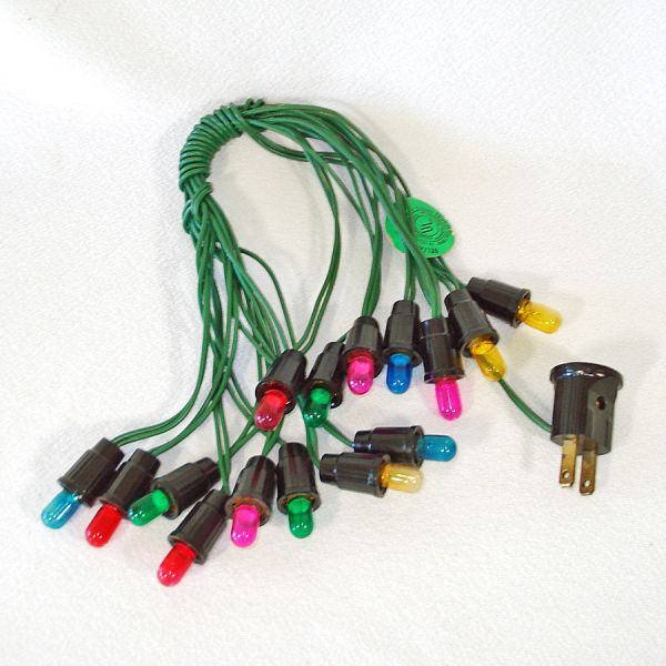 Christmas C6 Light String With 8 Volt Transformer Bulbs Working #2