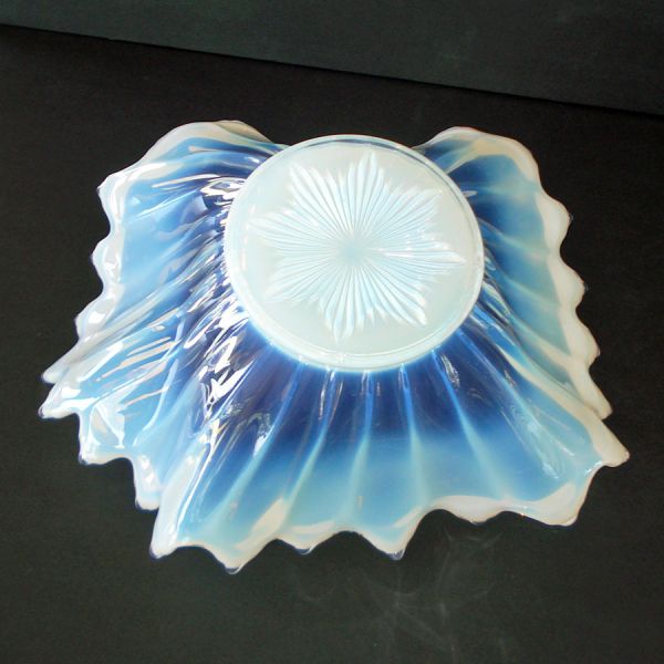 Fostoria Heirloom White Blue Opalescent Centerpiece Bowl #3