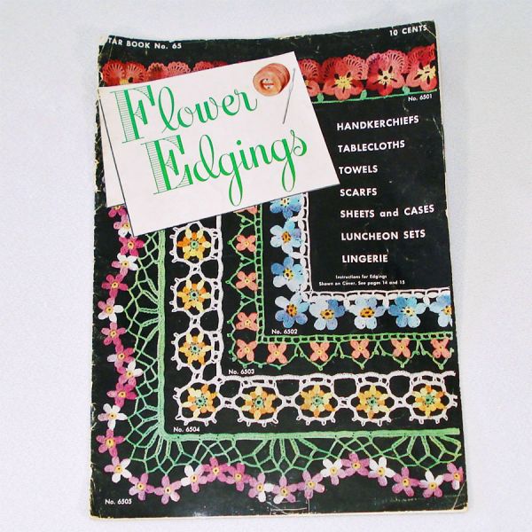 Flower Edgings 1949 Crochet Pattern Instruction Booklet