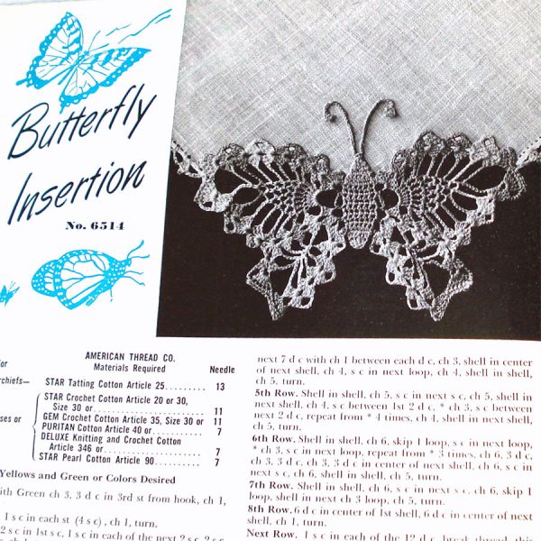 Flower Edgings 1949 Crochet Pattern Instruction Booklet #6