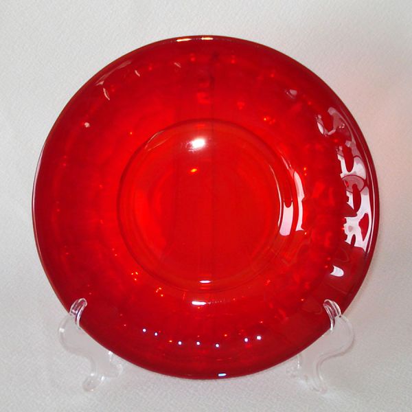 Viking Ruby Georgian Glass Luncheon Plate #3