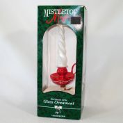 Glass Candlestick Figural Christmas Ornament Boxed
