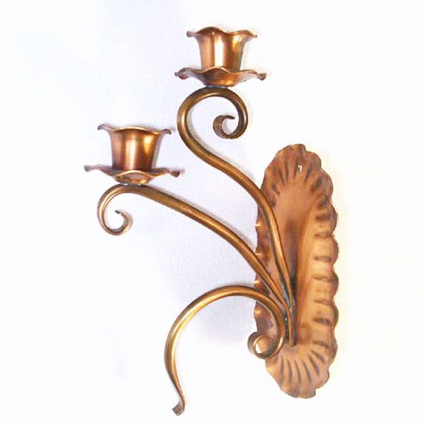 Gregorian Copper Double Wall Candle Sconces #2