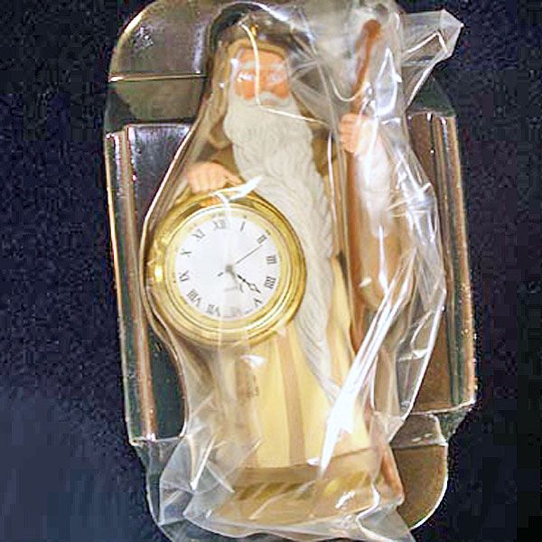 Hallmark 1996 Father Time Timepiece Clock Christmas Ornament #2
