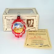 Hindenburg Blimp 1983 Glass Christmas Ornament Mint in Box