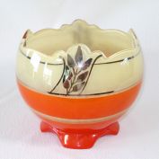 Indiana Moderne Classic Art Deco Glass Rose Bowl