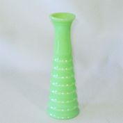 Jeannette Jadite Ringed Bud Vase
