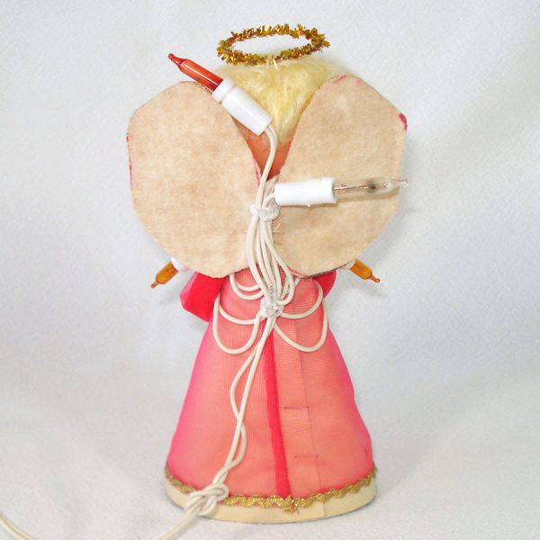 Retro Angel Doll Lighted Christmas Tree Topper #4