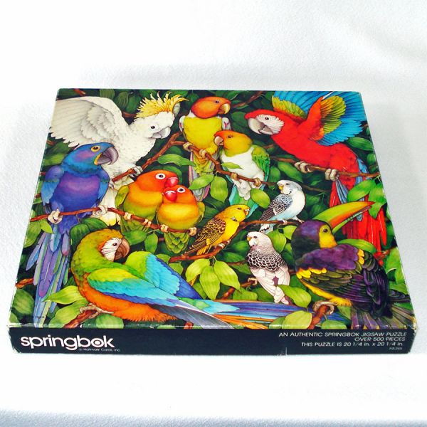 Jungle Birds 1981 Springbok Jigsaw Puzzle Complete