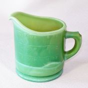 Slag Glass Jadeite Green Measuring Cup