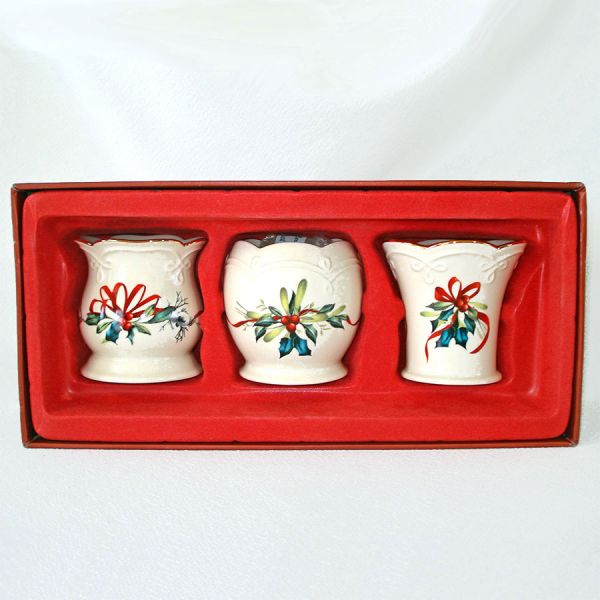 Lenox Winter Greetings Candle Holders, Box Set of 3