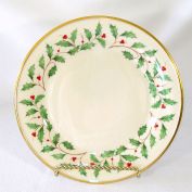 Lenox Holiday Holly Christmas Dinner Plate