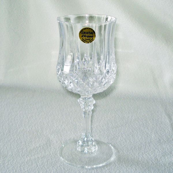 4 Longchamp French Lead Crystal Water Goblets Mint With Labels #4