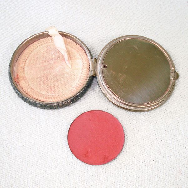 Marcasite Miniature Powder and Rouge Compact #3