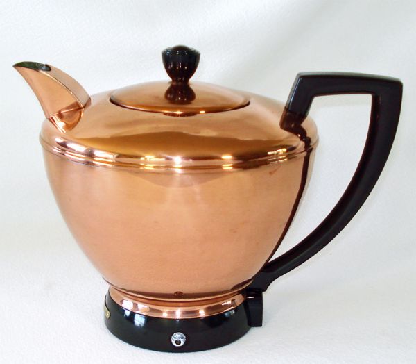 Manning Bowman Copper Electric Tea Kettle Mint in Box #3