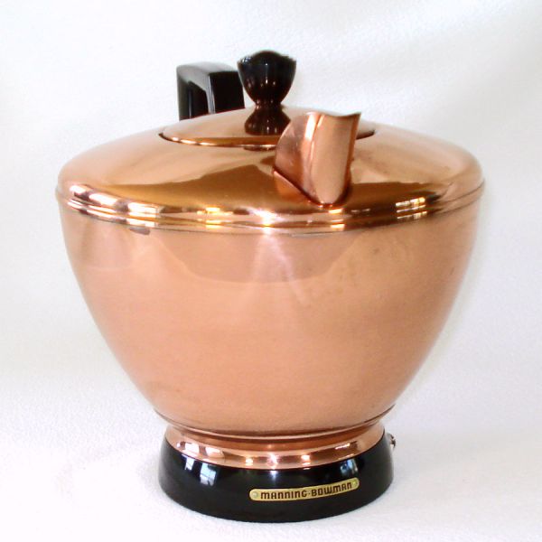 Manning Bowman Copper Electric Tea Kettle Mint in Box #4