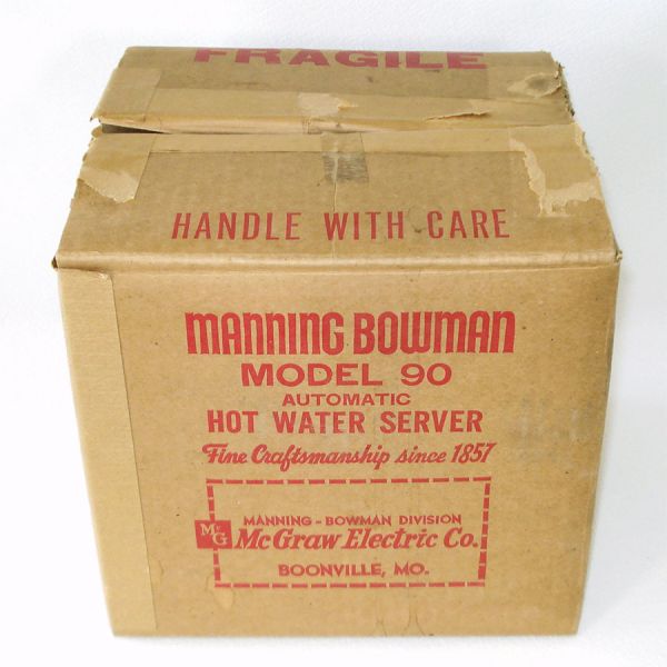 Manning Bowman Copper Electric Tea Kettle Mint in Box #6