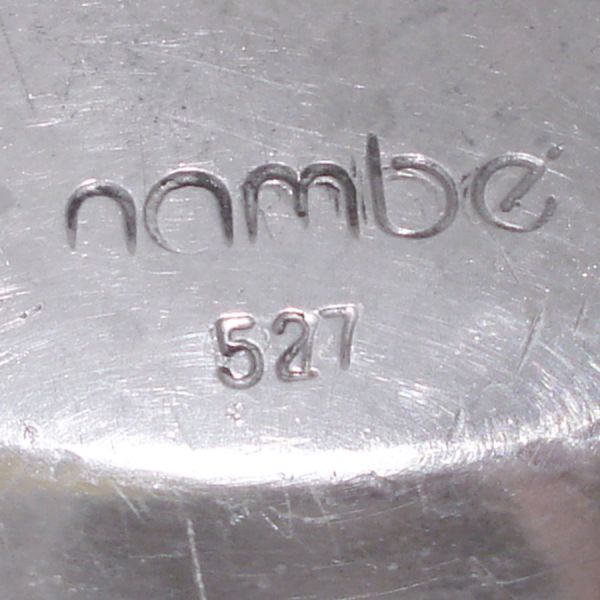 Nambe Pair Large Aluminum Tri Corner Bowls 1960s #6