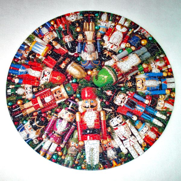 Nutcrackers Springbok Circular Christmas Jigsaw Puzzle #2