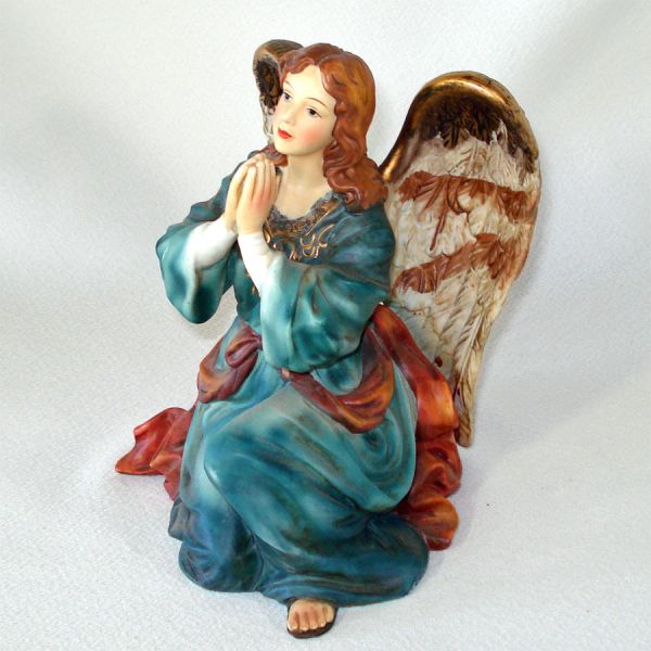 O'Well Novelty Porcelain Kneeling Angel Figurine #4