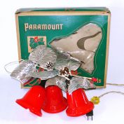 Paramount 1950s Lighted Christmas Bell Cluster in Box