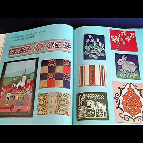 A Needlepoint Gallery of Patterns From the Past, Phyllis Kluger Hardcover Book #5